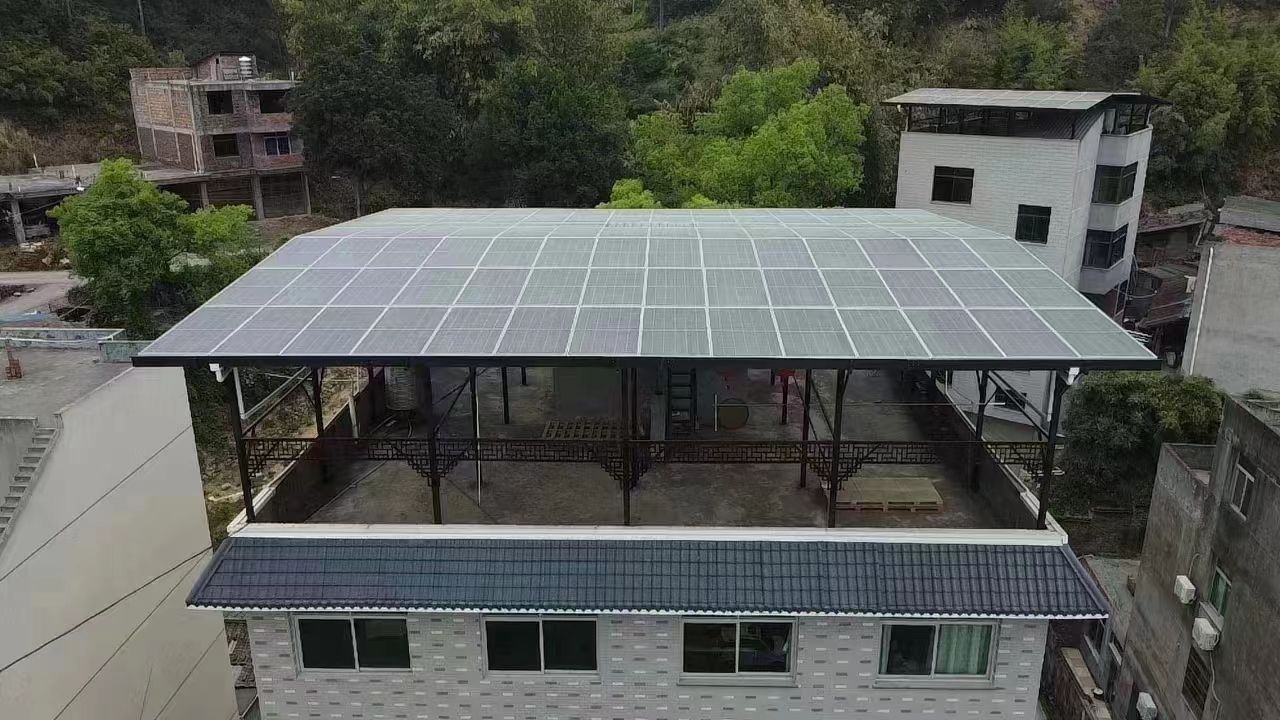 衢州15kw+10kwh自建别墅家庭光伏储能系统